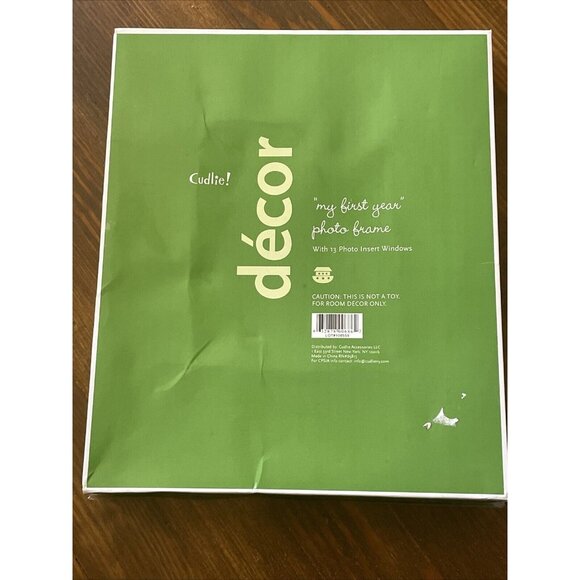 Cudlie! Childs First Year Photo Frame Boy Noahs Ark 13 Photo Insert Windows - Picture 12 of 13